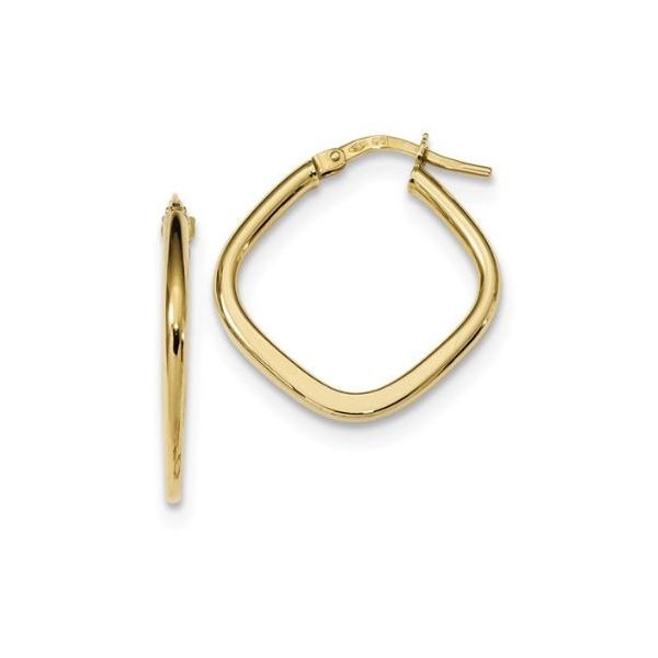 14 Karat Yellow Gold Hoop Earrings 23.5mm x 22.67mm Bluestone Jewelry Tahoe City, CA