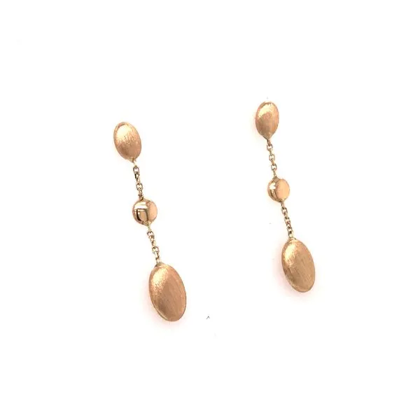 14K Yellow Gold Elegant Boulder Link Earrings Bluestone Jewelry Tahoe City, CA