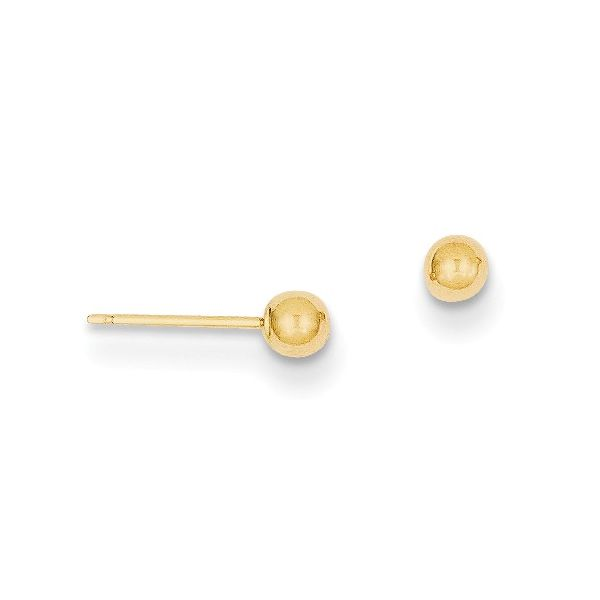 14 Karat Yellow Gold 5mm Ball Post Earring Bluestone Jewelry Tahoe City, CA