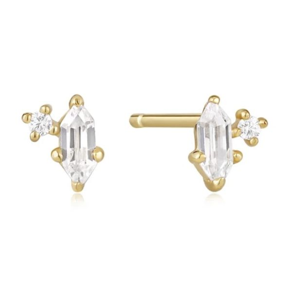 Sterling Silver & Swarovski Crystal Custom Birthstone Dangle Earrings Two ($29)