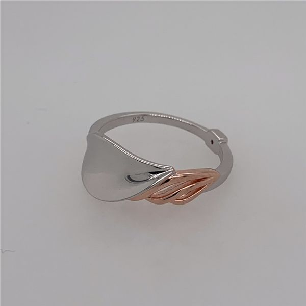 Sterling Silver & Rose Gold Petal Ring- Size 8 Image 5 Bluestone Jewelry Tahoe City, CA