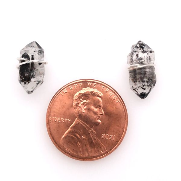 Sterling Silver Herkimer Crystal Stud Earrings Image 2 Bluestone Jewelry Tahoe City, CA