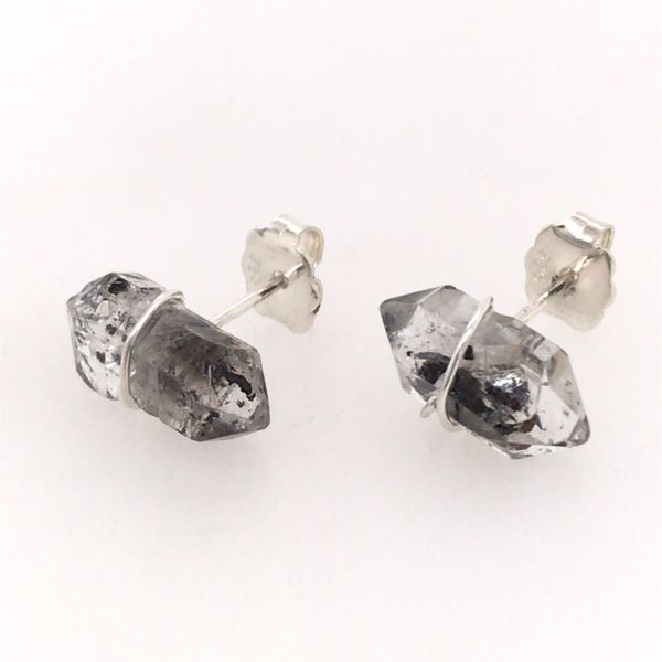Sterling Silver Herkimer Crystal Stud Earrings Bluestone Jewelry Tahoe City, CA