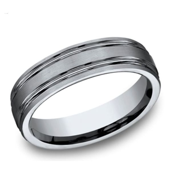 Tungsten Carbide Hand-Textured Wedding Band <br>Ring Size 10<br>Style Deta Bluestone Jewelry Tahoe City, CA