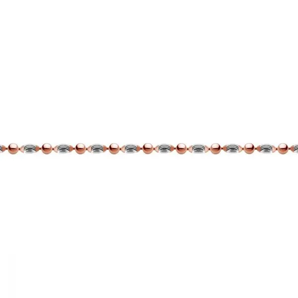 Sterling Silver Chain with 14 Karat Rose Gold Plating- 32 Inches Bluestone Jewelry Tahoe City, CA