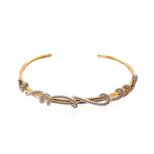 Silver & Gold Cuff Bracelet Bluestone Jewelry Tahoe City, CA