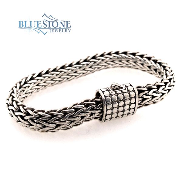 Handwoven Silver Bracelet- 7.5 Inches Bluestone Jewelry Tahoe City, CA