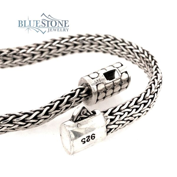 Handwoven Silver Bracelet- 8 Inches Image 3 Bluestone Jewelry Tahoe City, CA