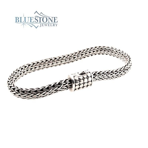 Handwoven Silver Bracelet- 8 Inches Bluestone Jewelry Tahoe City, CA