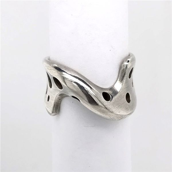 Sterling Silver Satin Free Form One of a Kind 