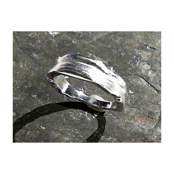 6mm Tapered Sterling Silver Satin Finished Fashion Ring Image 2 Bluestone Jewelry Tahoe City, CA