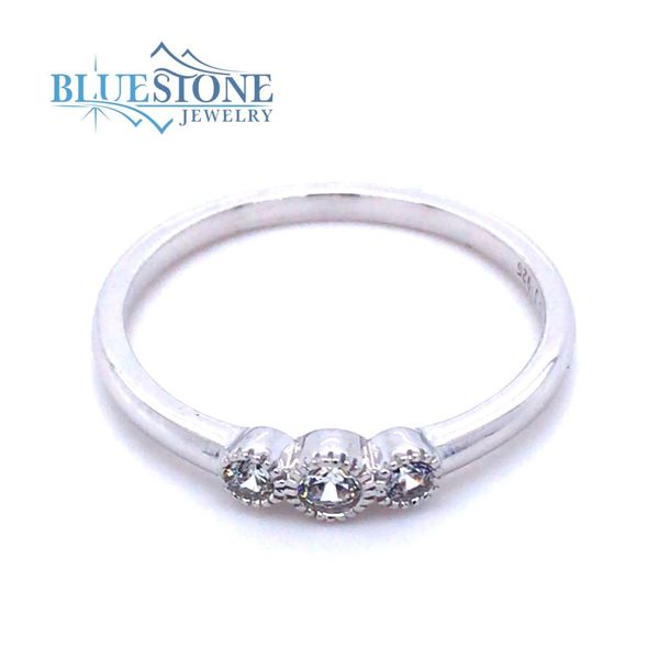 Silver Ring with CZs- Size 6 Image 2 Bluestone Jewelry Tahoe City, CA