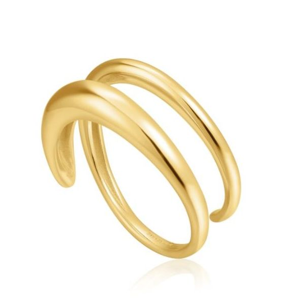 Sterling Silver with 14kt Yellow Gold Plating Adjustable Twist Ring Bluestone Jewelry Tahoe City, CA