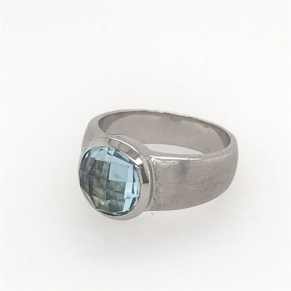 Sterling Silver Ring with Blue Topaz Ring Size 8 Bluestone Jewelry Tahoe City, CA