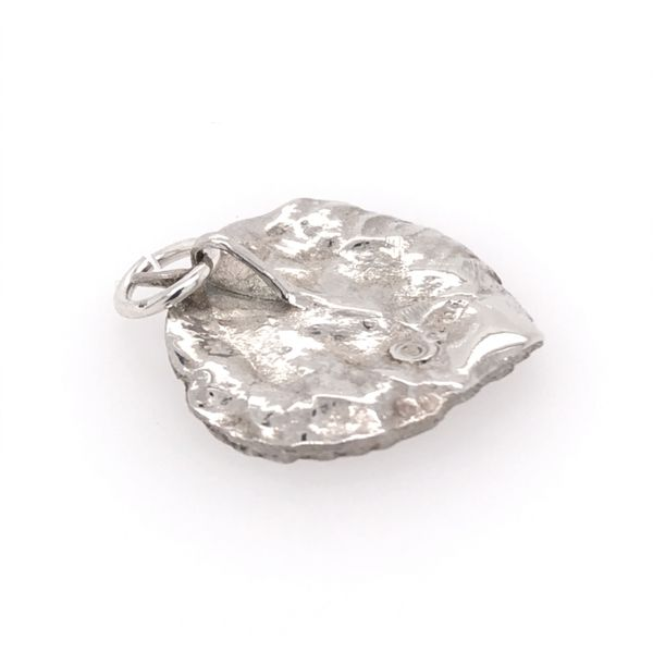 Large Sterling Silver Aspen Leaf Charm/Pendant Image 2 Bluestone Jewelry Tahoe City, CA