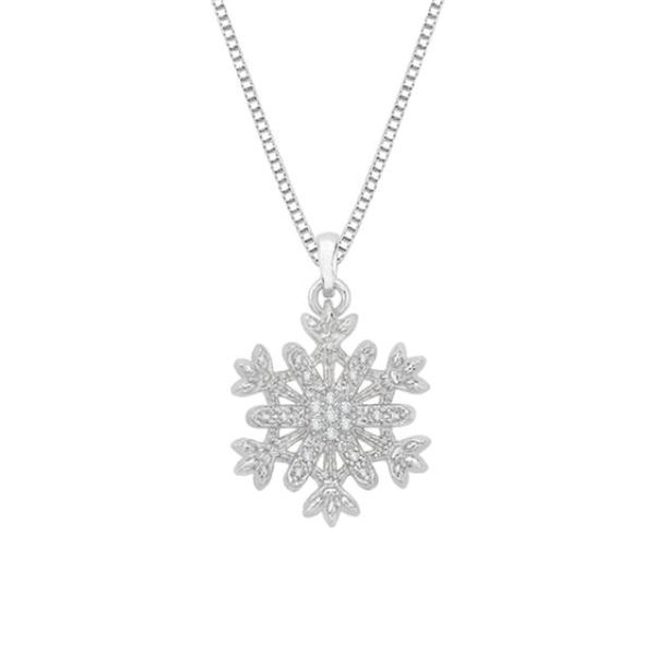Sterling Silver Snowflake Pendant with Diamonds Bluestone Jewelry Tahoe City, CA