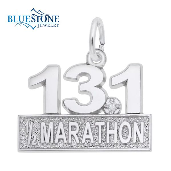 Sterling Silver 13.1 Half Marathon Charm Bluestone Jewelry Tahoe City, CA
