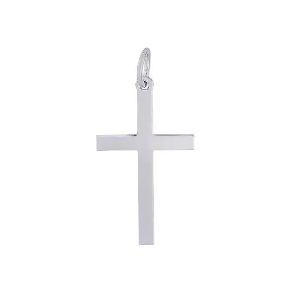 Large Sterling Silver Cross Charm Bluestone Jewelry Tahoe City, CA