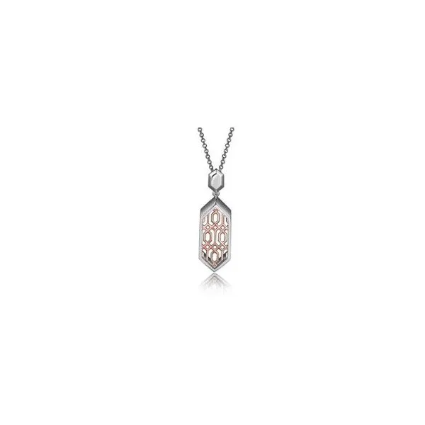 Silver & Rose Gold Pendant Bluestone Jewelry Tahoe City, CA