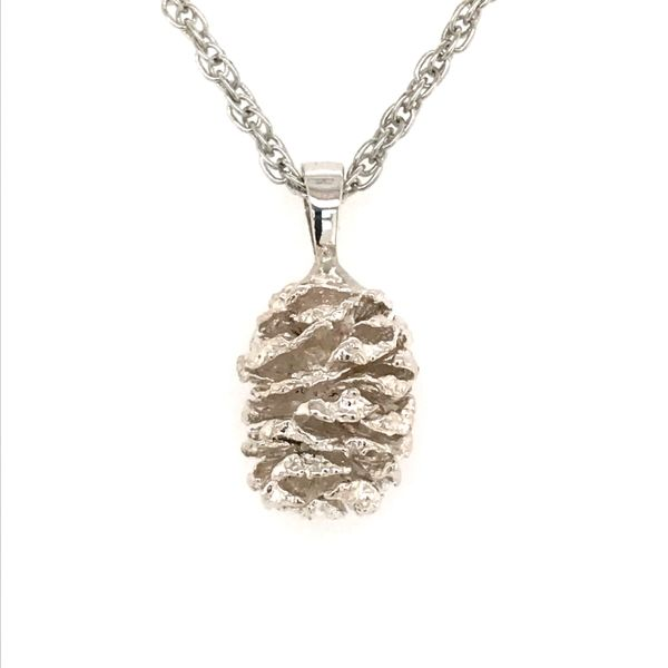 Sterling Silver Alder Pine Cone Pendant Bluestone Jewelry Tahoe City, CA