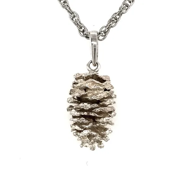 Sterling Silver Alder Pine Cone Pendant Bluestone Jewelry Tahoe City, CA