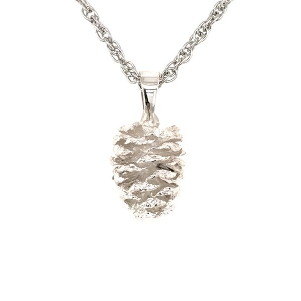 Sterling Silver Alder Pine Cone Pendant Bluestone Jewelry Tahoe City, CA