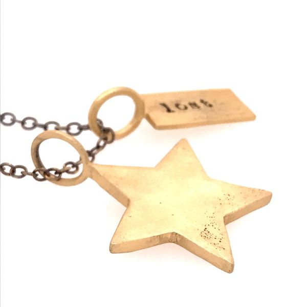 Sterling Silver Gold Plated Necklace with Star and Lost Bar Image 2 Bluestone Jewelry Tahoe City, CA