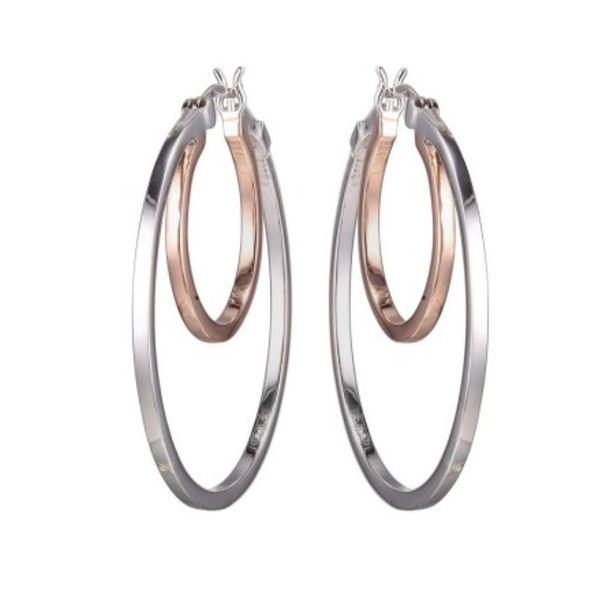 Silver and Rose Gold Earrings Bluestone Jewelry Tahoe City, CA