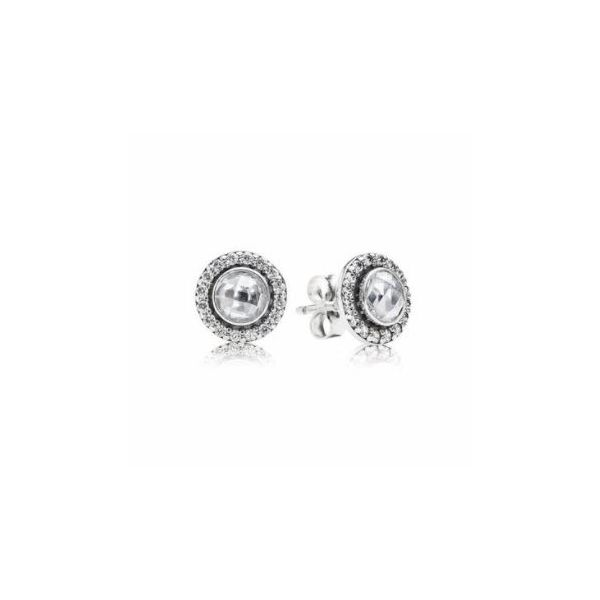Sterling Silver Earrings with Cubic Zirconias Bluestone Jewelry Tahoe City, CA