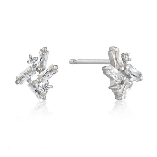 Sterling Silver Earrings with Cubic Zirconias Bluestone Jewelry Tahoe City, CA