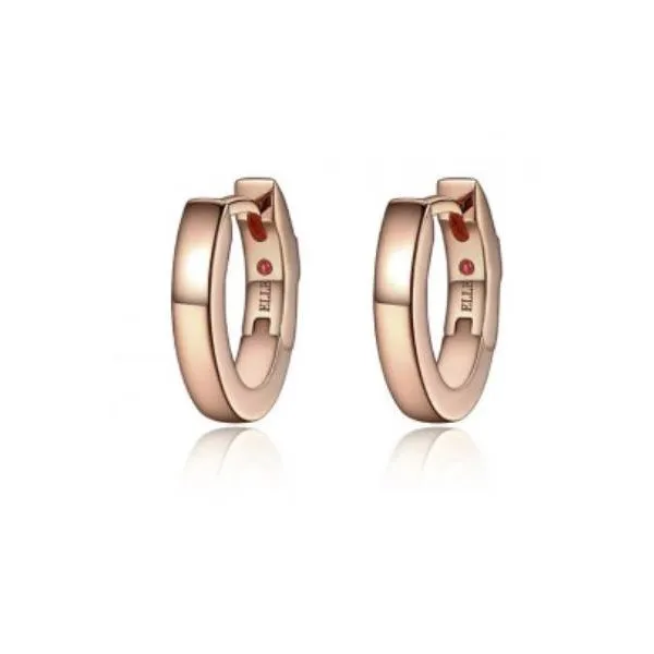 Sterling Silver Earrings with 14 karat Rose Gold with Rubies Bluestone Jewelry Tahoe City, CA
