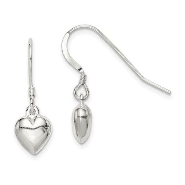 Sterling Silver Heart Earrings Image 2 Bluestone Jewelry Tahoe City, CA