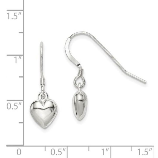 Sterling Silver Heart Earrings Image 3 Bluestone Jewelry Tahoe City, CA