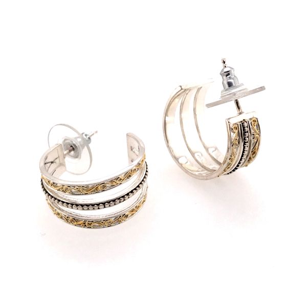 Silver & Gold Hoop Earrings Image 3 Bluestone Jewelry Tahoe City, CA