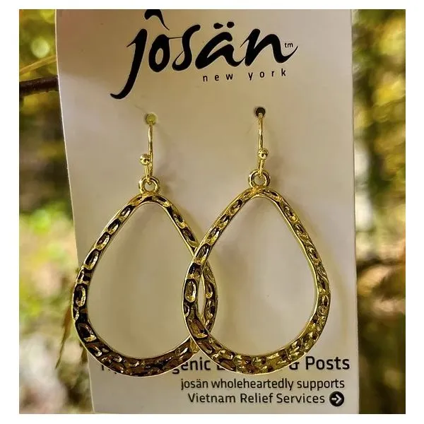 14k gold teardrop sales hoop earrings
