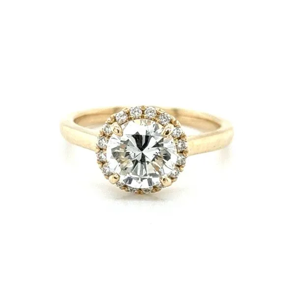 1.625TCW ROUND DIAMOND YELLOW GOLD ENGAGEMENT RING Blue Water Jewelers Saint Augustine, FL