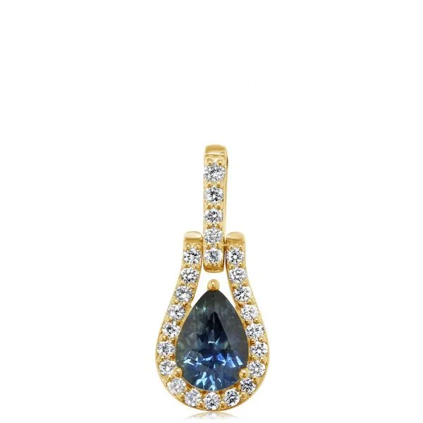 Parl© Opal/Jewelry Designs 14K Yellow Gold Colored Stone Pendant Blue Water Jewelers Saint Augustine, FL