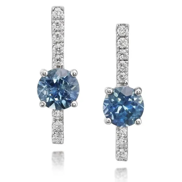 Parl© Opal/Jewelry Designs 14K White Gold Colored Stone Earrings Blue Water Jewelers Saint Augustine, FL