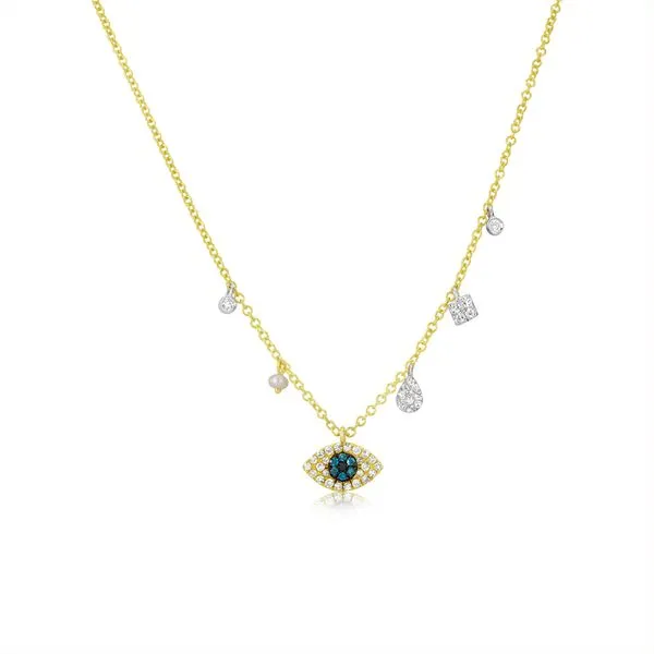 Meirat 14K Yellow Gold Diamond Necklace Blue Water Jewelers Saint Augustine, FL