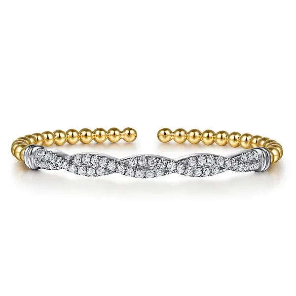 Gabriel & Co 14K Yellow Gold Diamond Bracelet Blue Water Jewelers Saint Augustine, FL