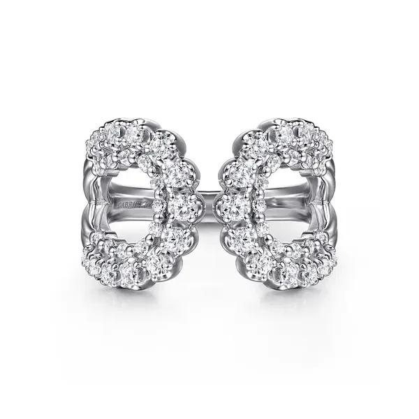 Gabriel & Co 14K White Gold Fashion Ring Blue Water Jewelers Saint Augustine, FL