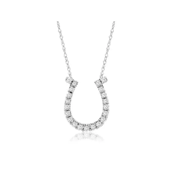 ROYAL JEWELRY MFG, INC. 14K White Gold Diamond Necklace Blue Water Jewelers Saint Augustine, FL