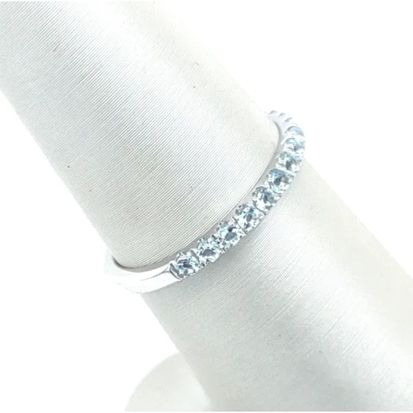 AUTHENTIC GEM IMPORTS 14K White Gold Ring Blue Water Jewelers Saint Augustine, FL