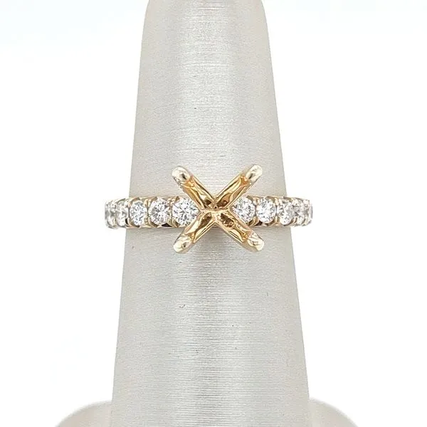 Diamond Semi-mount Ring Blue Water Jewelers Saint Augustine, FL