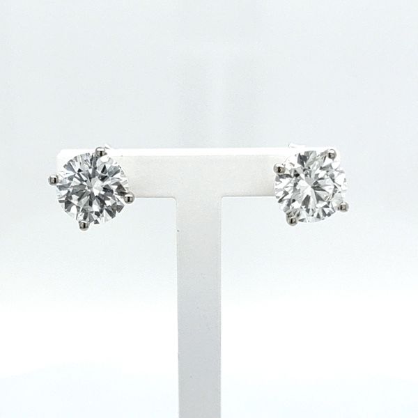 LGC 14K White Gold Stud Earrings Blue Water Jewelers Saint Augustine, FL