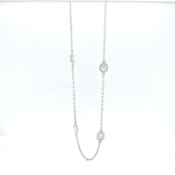 GEORGIA CARBON LAB 14K White Gold Necklace Blue Water Jewelers Saint Augustine, FL