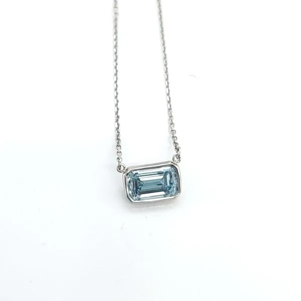 GEORGIA CARBON LAB 14K White Gold Necklace Blue Water Jewelers Saint Augustine, FL