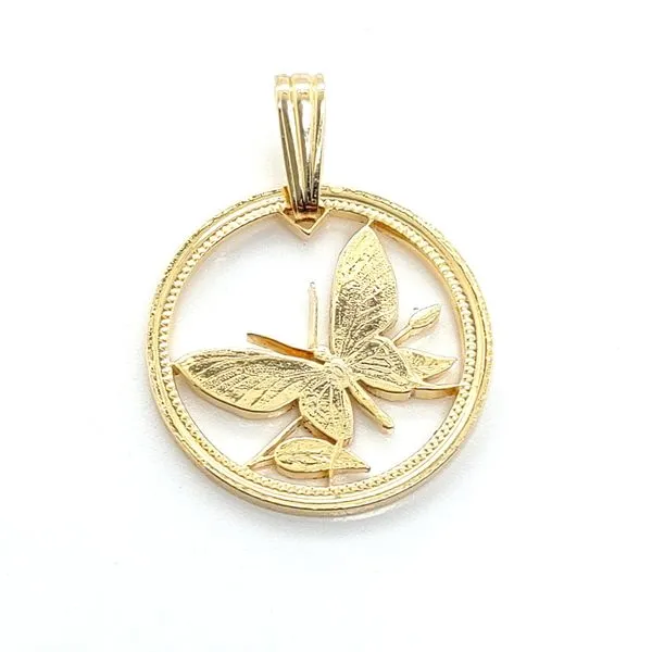 Blue Water 14K Yellow Gold Pendant Blue Water Jewelers Saint Augustine, FL