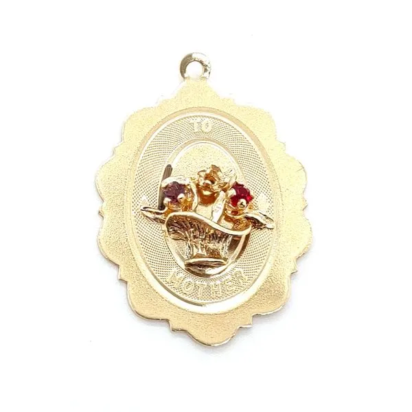 Blue Water 14K Yellow Gold Pendant Blue Water Jewelers Saint Augustine, FL