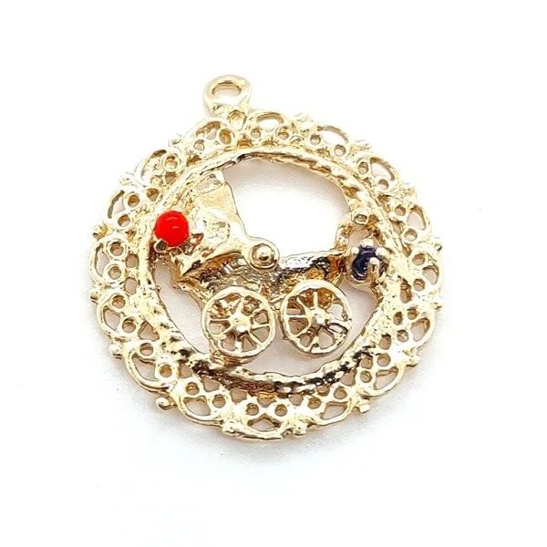 Blue Water 14K Yellow Gold Pendant Blue Water Jewelers Saint Augustine, FL